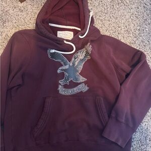 American Eagle Outfitters Vintage Burgundy Hoodie